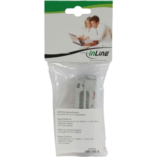 InLine HDD Einbauschienen, fr 8,89cm (3,5) Festplatten
