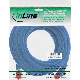 InLine Patchkabel, S/FTP (PiMf), Cat.6, 250MHz, PVC, Kupfer, blau, 30m