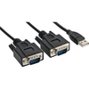 InLine USB zu 2x Seriell Adapterkabel Stecker A an 2x...